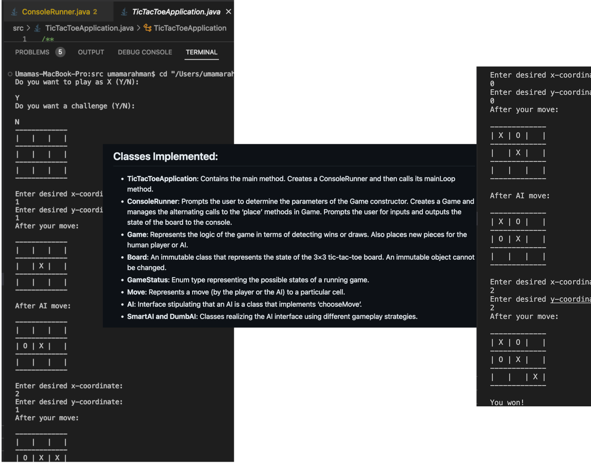 Tic-Tac-Toe CLI - (Java) showcase